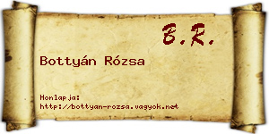 Bottyán Rózsa névjegykártya