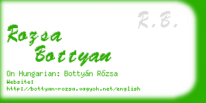rozsa bottyan business card