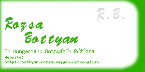 rozsa bottyan business card